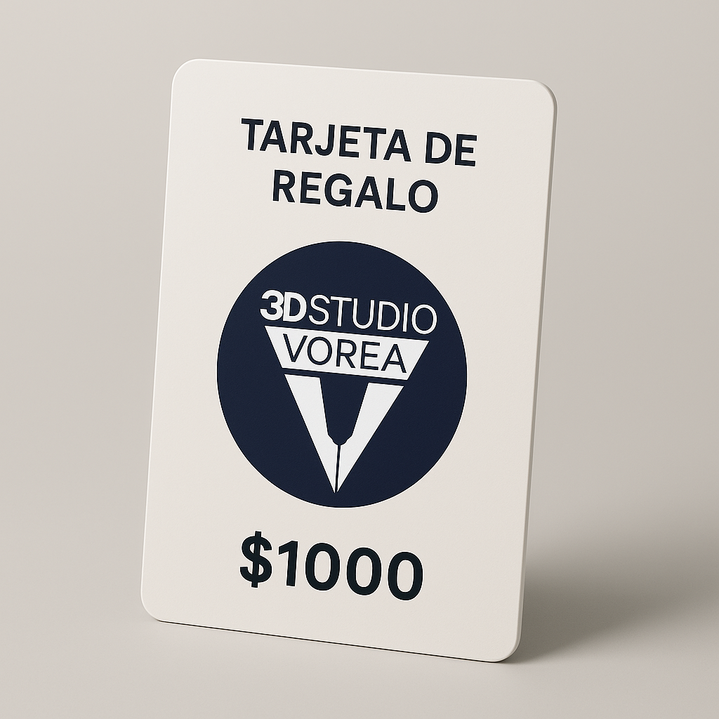 Tarjeta de Regalo 3D de Vorea Studio