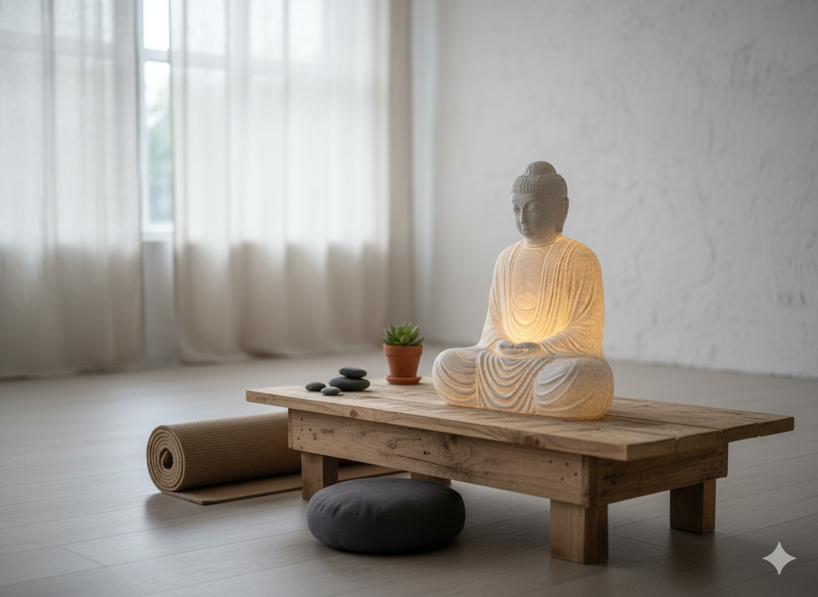 Buda Meditando – Lámpara Decorativa